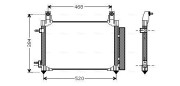 DW5081D Kondenzátor klimatizácie AVA QUALITY COOLING