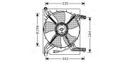 DW7506 Ventilátor chladenia motora AVA QUALITY COOLING