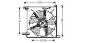 DW7513 Ventilátor chladenia motora AVA QUALITY COOLING