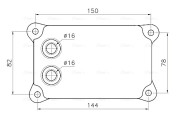 FD3698 Chladič motorového oleja AVA QUALITY COOLING
