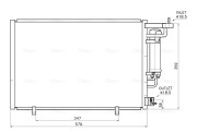 FD5707D Kondenzátor klimatizácie AVA QUALITY COOLING