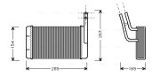 FD6163 Výmenník tepla vnútorného kúrenia AVA QUALITY COOLING