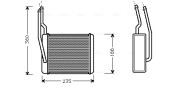 FD6272 Výmenník tepla vnútorného kúrenia AVA QUALITY COOLING