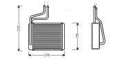 FD6286 Výmenník tepla vnútorného kúrenia AVA QUALITY COOLING
