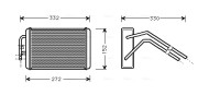 FD6291 Výmenník tepla vnútorného kúrenia AVA QUALITY COOLING