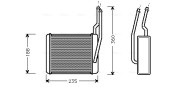 FD6356 Výmenník tepla vnútorného kúrenia AVA QUALITY COOLING