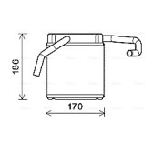 FD6607 Výmenník tepla vnútorného kúrenia AVA QUALITY COOLING