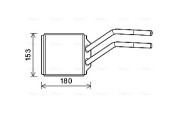 FD6614 Výmenník tepla vnútorného kúrenia AVA QUALITY COOLING