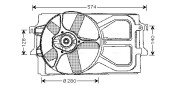 FD7517 Ventilátor chladenia motora AVA QUALITY COOLING