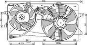 FD7549 Ventilátor chladenia motora AVA QUALITY COOLING