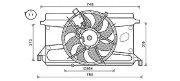 FD7573 Ventilátor chladenia motora AVA QUALITY COOLING