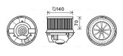 FD8496 Vnútorný ventilátor AVA QUALITY COOLING