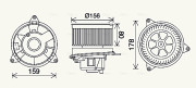 FD8638 Vnútorný ventilátor AVA QUALITY COOLING
