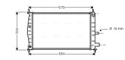 FDA2218 Chladič motora AVA QUALITY COOLING