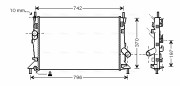 FDA2370 Chladič motora AVA QUALITY COOLING