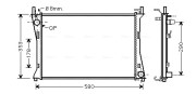 FDA2400 Chladič motora AVA QUALITY COOLING