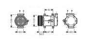 FDK432 Kompresor klimatizácie AVA QUALITY COOLING