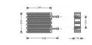 FDV022 Výparník klimatizácie AVA QUALITY COOLING