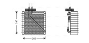 FDV270 Výparník klimatizácie AVA QUALITY COOLING