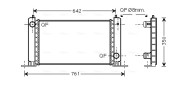 FT2251 Chladič motora AVA QUALITY COOLING