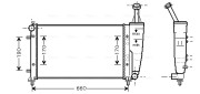 FT2300 Chladič motora AVA QUALITY COOLING