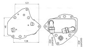 FT3486 Chladič motorového oleja AVA QUALITY COOLING