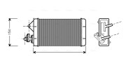 FT6087 Výmenník tepla vnútorného kúrenia AVA QUALITY COOLING