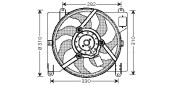 FT7504 Ventilátor chladenia motora AVA QUALITY COOLING