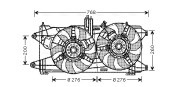 FT7522 Ventilátor chladenia motora AVA QUALITY COOLING