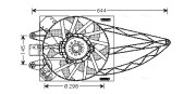 FT7527 Ventilátor chladenia motora AVA QUALITY COOLING