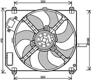FT7551 Ventilátor chladenia motora AVA QUALITY COOLING