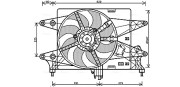 FT7559 Ventilátor chladenia motora AVA QUALITY COOLING