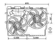 FT7583 Ventilátor chladenia motora AVA QUALITY COOLING