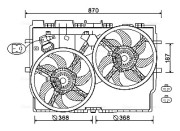 FT7585 Ventilátor chladenia motora AVA QUALITY COOLING