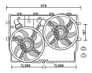 FT7586 Ventilátor chladenia motora AVA QUALITY COOLING