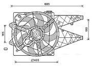 FT7595 Ventilátor chladenia motora AVA QUALITY COOLING