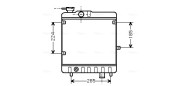 FTA2028 Chladič motora AVA QUALITY COOLING