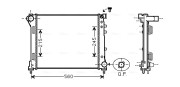 FTA2403 Chladič motora AVA QUALITY COOLING