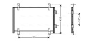 FTA5302 Kondenzátor klimatizácie AVA QUALITY COOLING