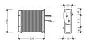 FTA6150 Výmenník tepla vnútorného kúrenia AVA QUALITY COOLING