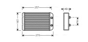 FTA6254 Výmenník tepla vnútorného kúrenia AVA QUALITY COOLING