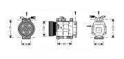 FTK048 Kompresor klimatizácie AVA QUALITY COOLING