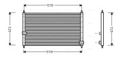 HD5062 Kondenzátor klimatizácie AVA QUALITY COOLING