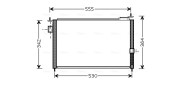 HDA5209 Kondenzátor klimatizácie AVA QUALITY COOLING