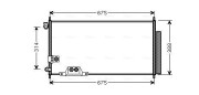 HDA5239D Kondenzátor klimatizácie AVA QUALITY COOLING