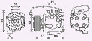 HDAK311 Kompresor klimatizácie AVA QUALITY COOLING