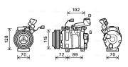 HDK270 Kompresor klimatizácie AVA QUALITY COOLING