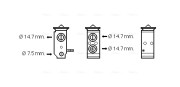 KA1195 Expanzný ventil klimatizácie AVA QUALITY COOLING