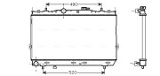 HY2095 Chladič motora AVA QUALITY COOLING