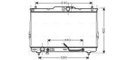 HY2114 Chladič motora AVA QUALITY COOLING